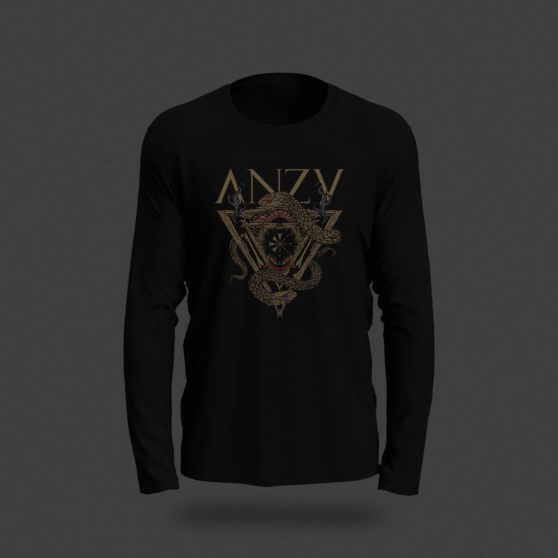 SIGIL BLACK LONG SLEEVE COLOR PRINT